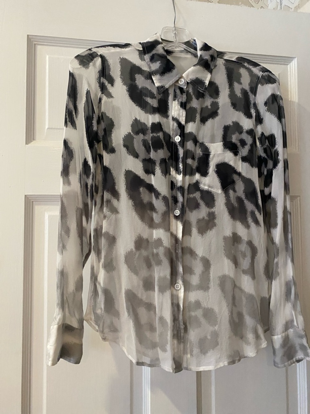 Equipment Silk Sheer Shirt. Sz. XS